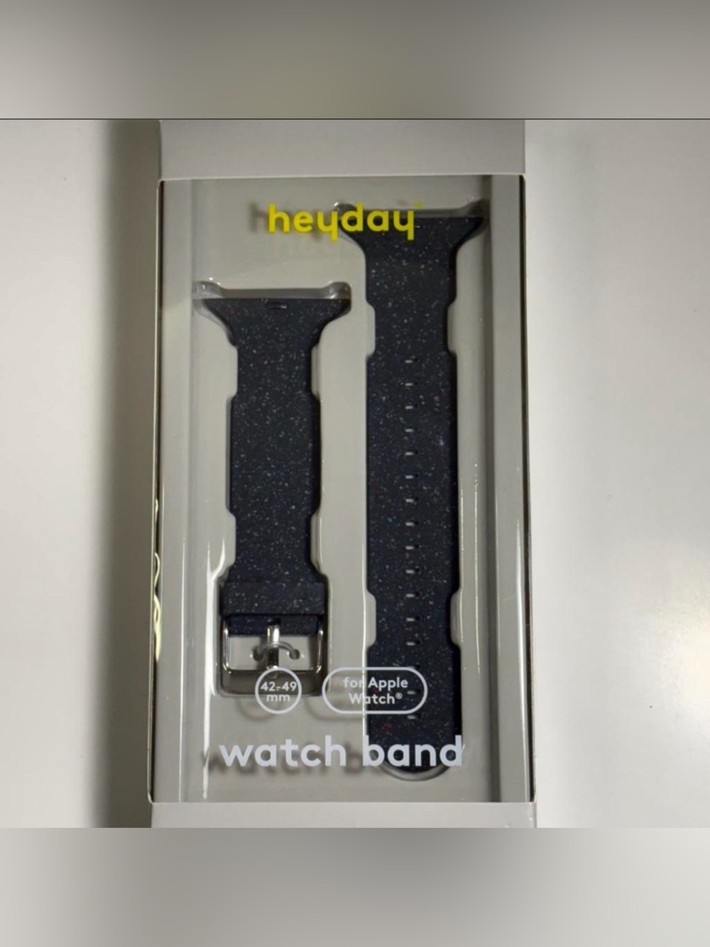 heyday Navy Glitter Silicone Watch Band